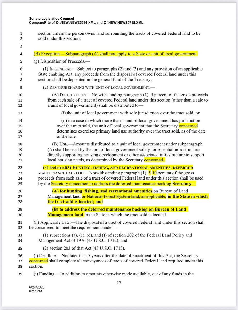 RodeoProfessor's tweet image. Here’s a copy of the revised Public Land Grab bill that Mike Lee is shopping around DC today via a roundtable and a full court press, leaked by E&amp;amp;E News. I’ll also screen grab the E&amp;amp;E write up for those without Politico Pro. (4/5 here 5/5 next tweet). Please have a close look.