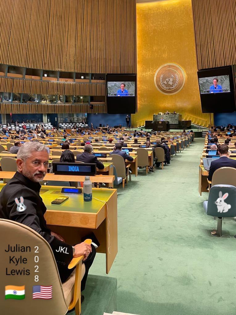 J.K.L. (@juliankylelewis) on Twitter photo -- <a href="/UN/">United Nations</a>🌏
<a href="/DrSJaishankar/">Dr. S. Jaishankar</a>💯
Representing the concerns of billions of vulnerable individuals across the globe is nothing to trivialize, in a world of malignant marginalization. -- <a href="/UN/">United Nations</a>🌏
<a href="/DrSJaishankar/">Dr. S. Jaishankar</a>💯
Representing the concerns of billions of vulnerable individuals across the globe is nothing to trivialize, in a world of malignant marginalization.