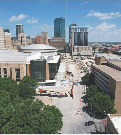Commerce Street between East Ninth and East 14th will be temporarily closed through Nov. 1 for construction to straighten the road and improve the Convention Center, but local business access will remain open via East 12th Street. Learn more: bit.ly/3ZMLG2L