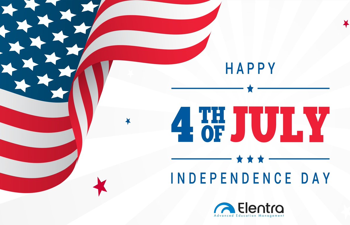 Happy Independence Day! From our Elentra family to yours, we wish you a safe and happy Fourth of July celebration!
 
#Elentra #4thofJuly #IndependenceDay