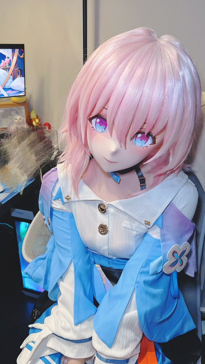 图好像糊了😢重发一下

#崩壊スタ一レイル #三月七 #三月なのか 
#着ぐるみ #kigurumi