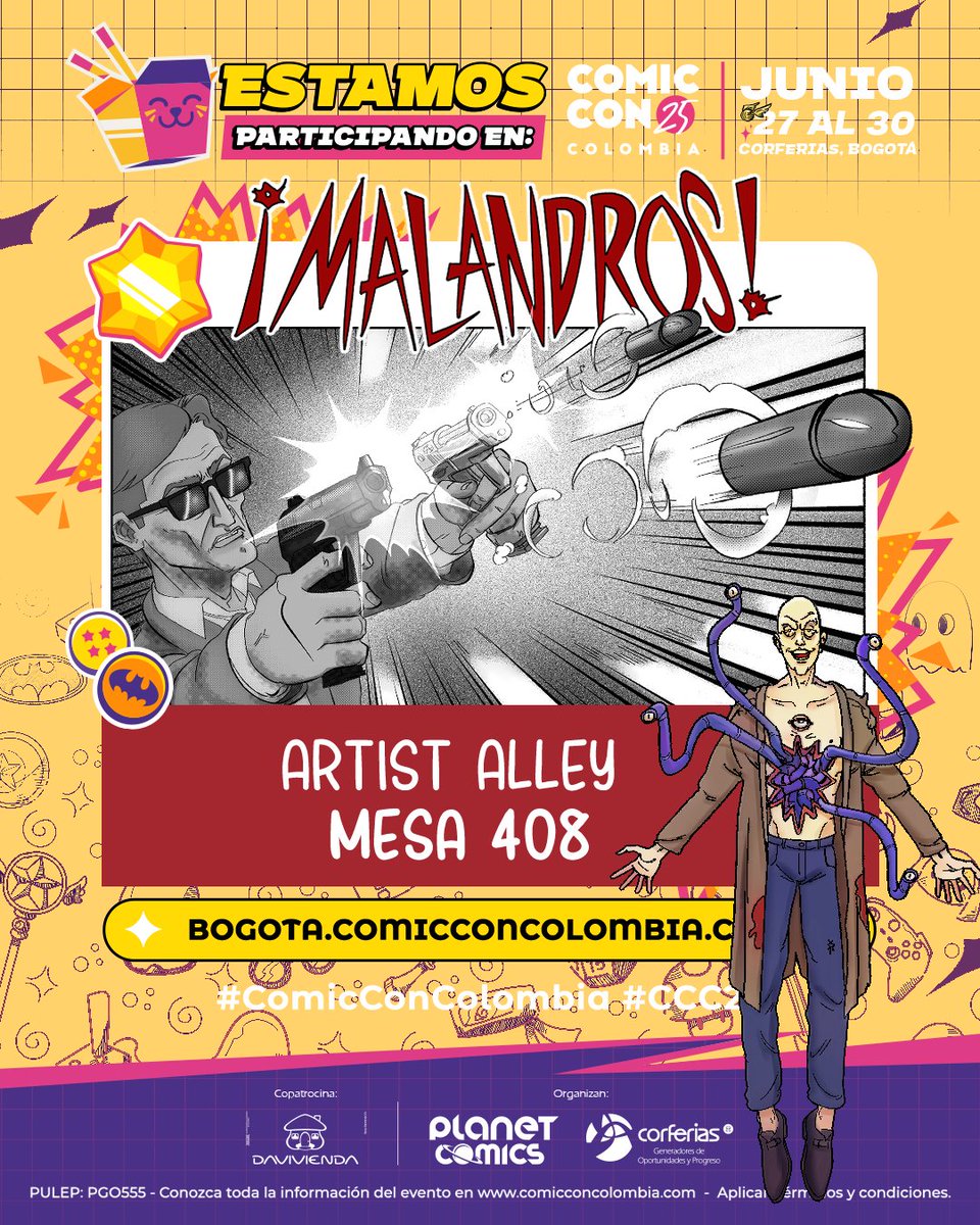 dammitfranky's tweet photo. ¡Nos vemos este fin de semana en Comic-Con Bogotá! Mesa 408 del Artist Alley #comiccon #colombia #Bogota https://t.co/9J5Nk67X06