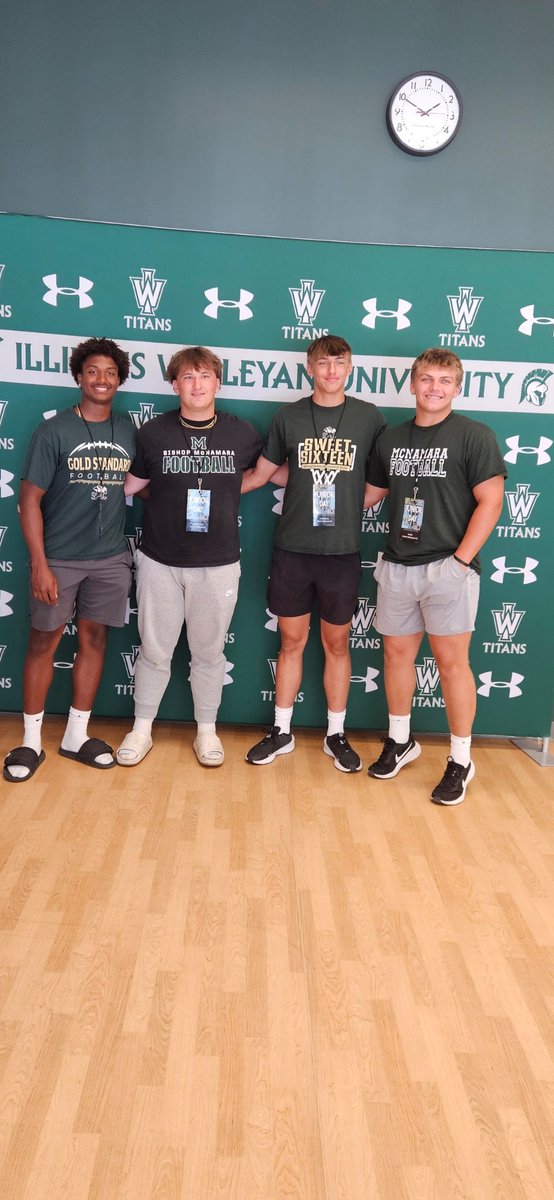 Thanks <a href="/IWUTitanFball/">ILLINOIS WESLEYAN FOOTBALL</a> <a href="/IWUCoachJW/">Jared Williamson</a> <a href="/CoachMurray_IWU/">Mike Murray</a> <a href="/CoachHolte/">Tyler Holte</a> for having me down for a game day visit I had a great time down there and can’t wait to be back on campus
<a href="/bmchsfootball/">Bishop McNamara Football</a> <a href="/youngbloodgreg/">Greg Youngblood</a> <a href="/PrepRedzone/">Prep Redzone 🏈</a> <a href="/sixstarfootball/">Six Star Football | PLUS+</a> <a href="/CoachBigPete/">Peter "Coach Big Pete" Leinweber</a>