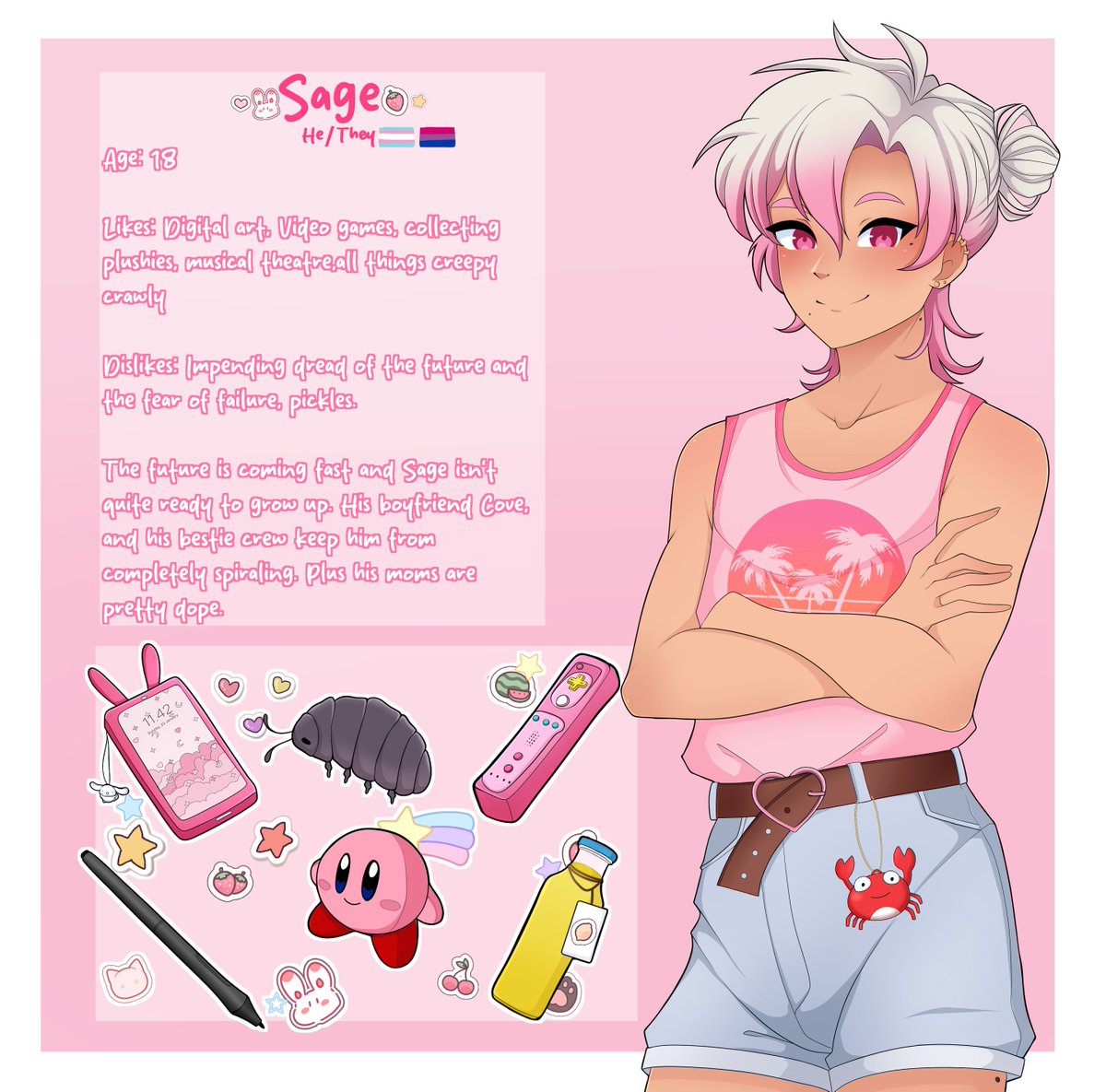 Moth_Rotted's tweet image. I finally updated my #OurLifeBeginningsAndAlways MC and decided to also make a character sheet for each step. This was sm fun and took up waaayy too much time