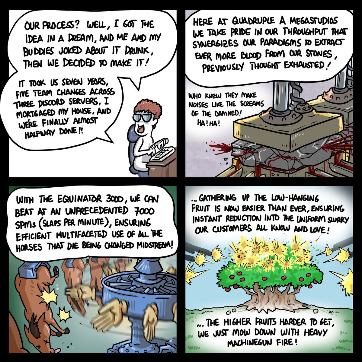 Madsmatic's tweet image. I have made a second comic, and it was seen fit to be released into the wild. Behold the bonus panel at Skybox Critics
skyboxcritics.com/.../pie-in-the…