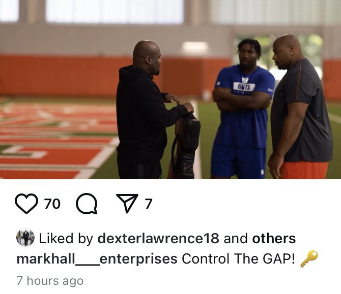 Great sight for Giants fans: Dexter Lawrence and prized rookie Darius Alexander working out together with renowned private defensive line coach Mark Hall. Check out my IG for the full video, same handle for me plus give some love to IG: mark hall_enterprises