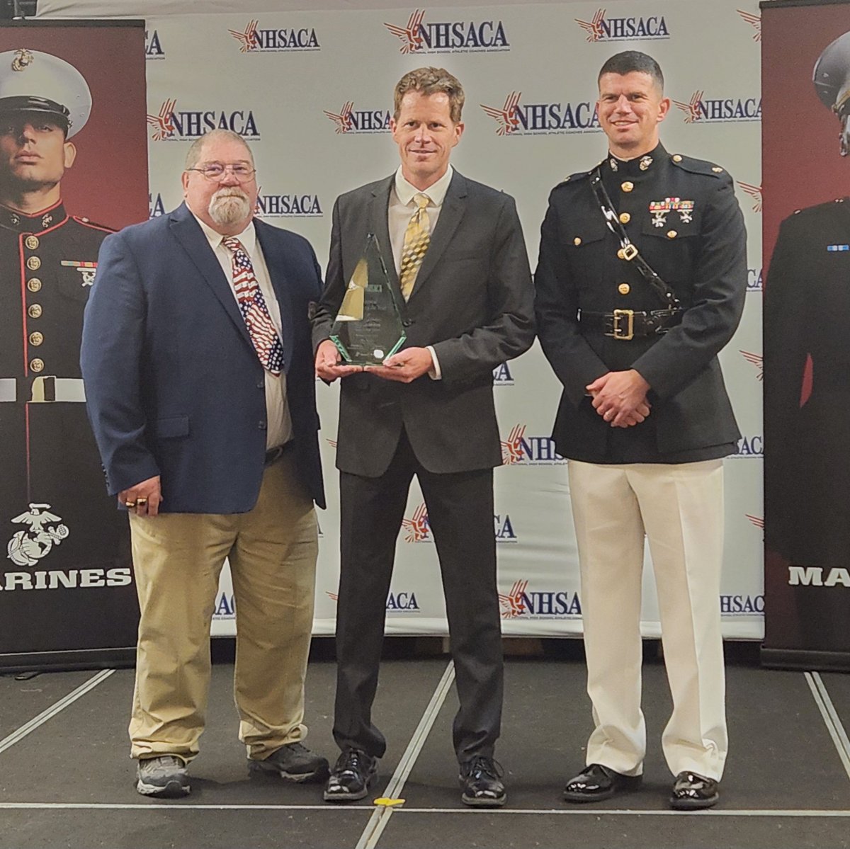 NebraskaCoach's tweet image. The 2025 @nhsaca National Coach of Year for Boys Cross Country: Sean McMahon, Fremont - Congratulations!