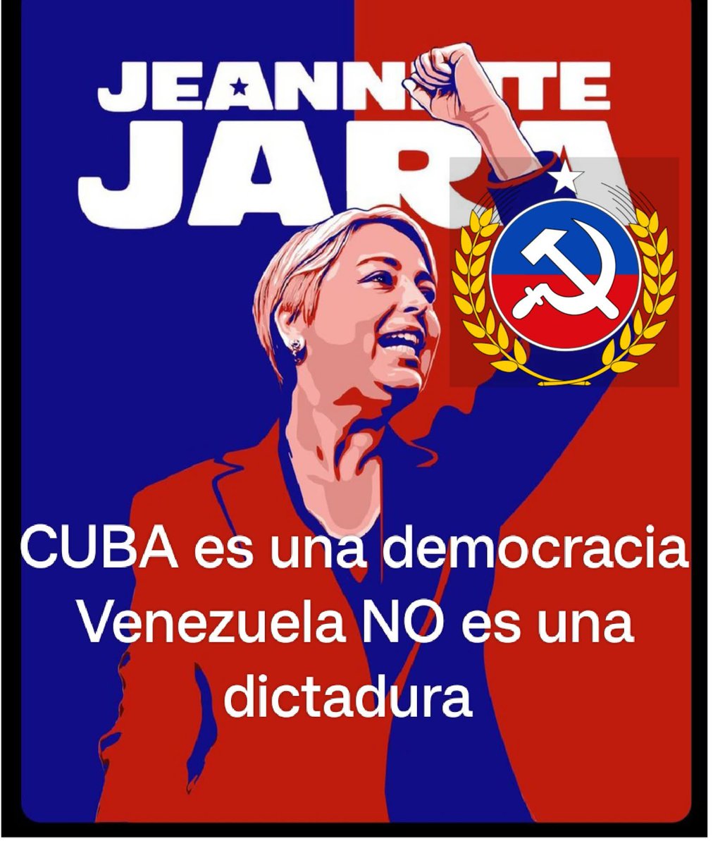 No es normal que estando en el año 2025, siga operando el Partido Comunista en Chile.❌️

Gabriel Boric Toha Violeta Borago Jadue #MundosOpuestos13 
#AmorACiegasCHV 
Jeannette Jara Carmona El PC