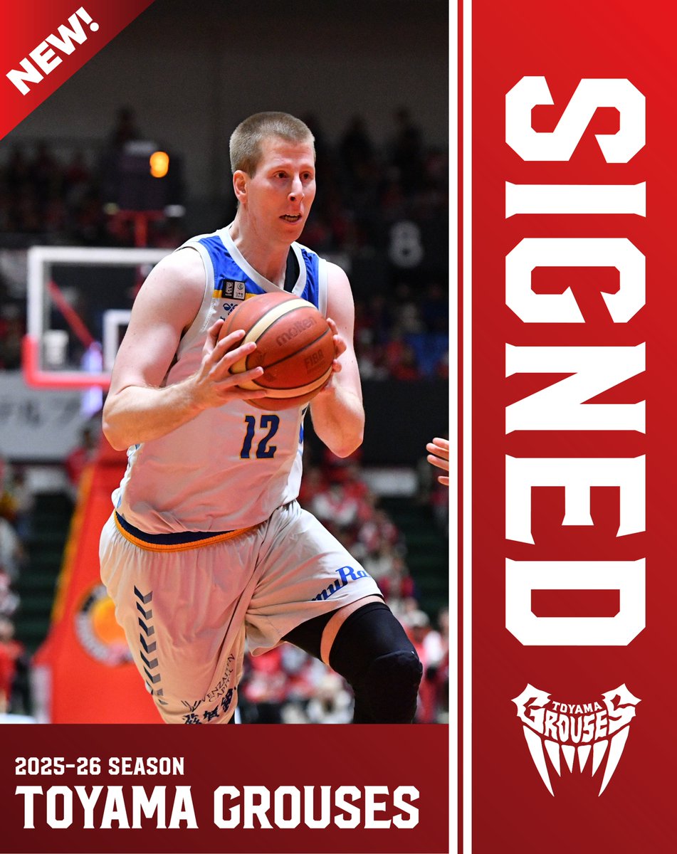 ✨🏀選手契約基本合意🐔✨
このたび #富山グラウジーズ では #ブロックモータム 選手とのりそなグループ B.LEAGUE 2025-26シーズンの選手契約が基本合意に達しましたので、お知らせいたします！
👉grouses.jp/news/detail/id…