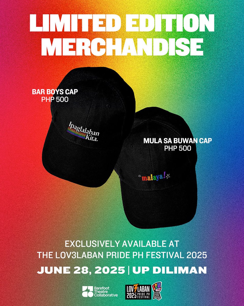 𝗛𝗔𝗣𝗣𝗬 𝗣𝗥𝗜𝗗𝗘, 𝗕𝗔𝗥𝗘𝗙𝗢𝗢𝗧 𝗕𝗨𝗗𝗗𝗜𝗘𝗦! 💖 

Tara kung saan tayo’y malaya at kung saan tayo’y ipaglalaban! #Lov3Laban🌈

Join us and visit our booth this 𝗝𝗨𝗡𝗘 𝟮𝟴 at 𝗨𝗣 𝗗𝗜𝗟𝗜𝗠𝗔𝗡 - entrance is free, kita-kita tayo!