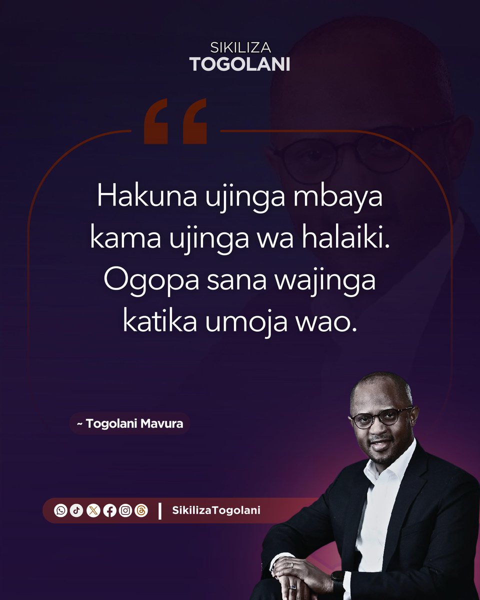 "Hakuna ujinga mbaya kama ujinga wa halaiki. Ogopa sana wajinga katika umoja wao." ~Togolani Mavura.