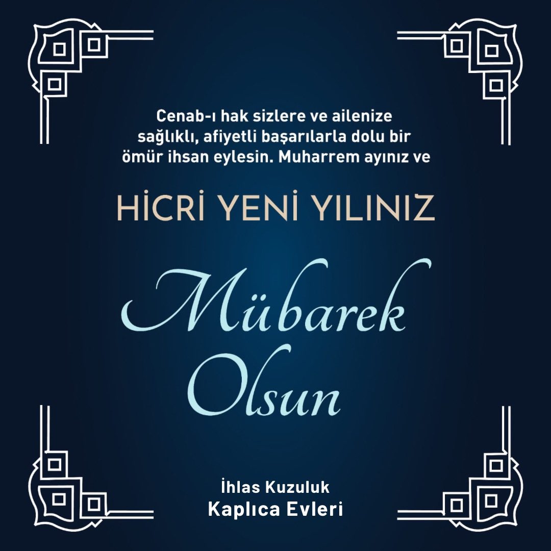 Hicri Yeni Yılınız mübarek olsun.
#ihlaskuzulukkaplıcaevleri #ihlaskuzuluk #yeniyıl #hicriyeniyıl