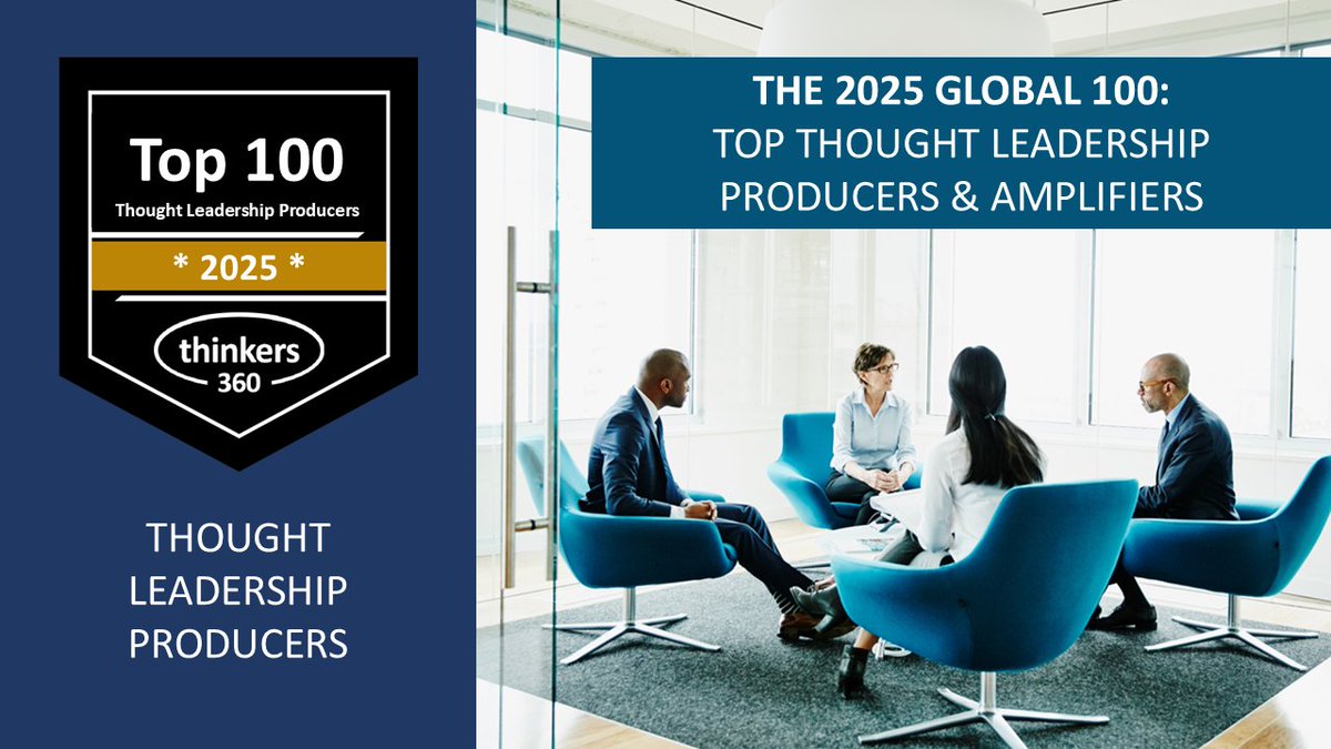 thinkers360's tweet image. Announcing the 2025 Global 100: Top Thought Leadership Producers & Amplifiers
thinkers360.com/the-2025-globa…
Featuring @awscloud @EnterpriseDB @ibm @PMInstitute @ServiceNow ++
#ThoughtLeadership #ThoughtLeaders #Research #Insights #ContentMarketing #ContentAmplification #Thinkers360