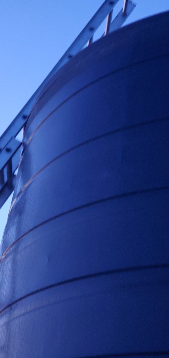 Solubilized another batch of urea today. Take a look at the condensation from the resulting endothermic reaction. (Very cold). You can see the level on the tank. Ever use one of those emergency cold packs where you pop the water into the granules? This is it on a massive scale!