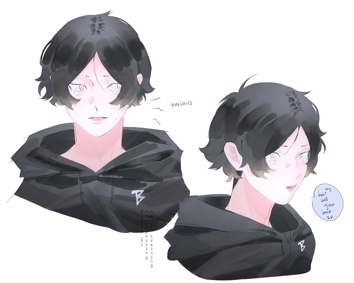 _PZ10_01's tweet photo. new pc = back to making art, heres short hair kenma https://t.co/GYsCipxPc6