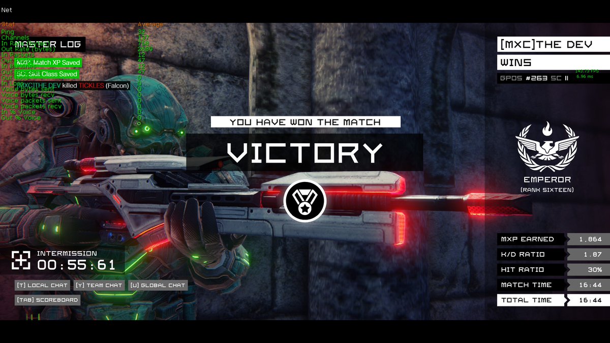 Played some more Toxikk tonight. The bots were insane. Thanks to <a href="/1upjohn/">1UpJohn</a> and everyone for hanging. Definitely worth checking out if you miss arena shooters like Unreal Tournament and you haven't yet. Still holds up! Hopefully <a href="/REAKKTOR/">Reakktor Studios</a> will take another stab at it in the future.
