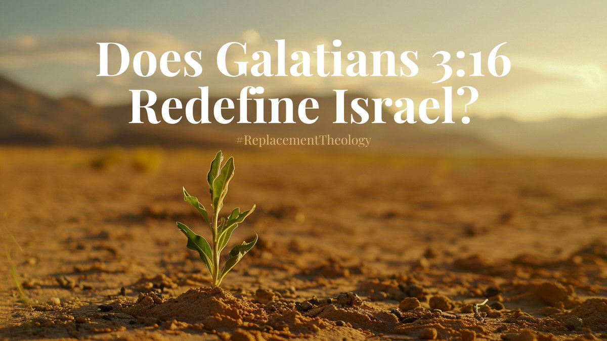 RonSCantor's tweet photo. DOES GALATIANS  REDEFINE ISRAEL?

A central verse where Fulfillment Theology often “hangs its hat” is Galatians 3:16:

“The promises were spoken to Abraham and to his seed. Scripture does not say 'and to seeds,’ meaning many people, but ‘and to your seed,’ meaning one person, who is Messiah.” (Gal. )

N. T. Wright, a leading voice in Fulfillment Theology, writes: “Jesus is the single seed through whom the promises to Abraham would come to fruition, and it is those who are in Him who now inherit those promises.” [1] Similarly, Peter Leithart says that the identity of Israel is “reshaped around Jesus.”[2]

In other words, this perspective argues that Paul is introducing a radically new understanding of Israel—a redefinition that alters how we read Old Testament promises. But is this what Paul is really saying?

There are several problems with this view.

1. It assumes that equating Jesus with Israel is a new development. But Scripture shows that this association is ancient. Isaiah uses the name “Israel” to describe both the people and the Servant (Messiah). For example, in Isaiah 49:3–6, the Servant is called “Israel” in verse 3, yet his task is to restore Israel in verse 5. Isaiah expert John Oswalt writes, “The servant is called 'Israel' in 49:3, but his task is to restore Israel (49:5). Thus, he is an individual who represents the nation but is also distinct from it.”[3] Alec Motyer similarly observes, “The servant bears the name of Israel not simply because he is from Israel, but because he embodies its calling and vocation.”[4]

2. Paul’s statement about the seed in Galatians 3:16 is a literary and rhetorical device, not a literal lexical argument, meaning he is being creative with the text to make a point, not being dogmatic.  In both Hebrew (zerah) and English, the word “seed” functions as a collective noun. It can be singular or plural depending on context—just like “fish” or “deer.” Paul, a trained Pharisee and Hebrew speaker, would certainly understand this. He is using a midrashic technique—a common Jewish interpretive method that seeks to bring out hidden or layered meaning in Scripture.

3. If Paul meant that only Jesus was the seed, and all other references to Abraham’s descendants were annulled, that would contradict countless passages. Genesis  speaks of Abraham’s seed being as numerous as the stars in the sky or the sand on the seashore. That clearly cannot refer to a single individual.

Moreover, Paul later writes in Galatians 3:29: “If you belong to Messiah, then you are Abraham’s seed, and heirs according to the promise.”

That verse uses the same term—“seed”—but clearly refers to a plural group. If we read verse 16 as excluding all others besides Jesus, verse 29 becomes incoherent. Paul is not unaware of the collective sense of “seed”; rather, he uses it masterfully to highlight Yeshua as the supreme fulfillment of God’s promise, without excluding the broader application.

In other words, Paul’s point in Galatians  is not to redefine Israel, but to elevate the Messiah as the central figure through whom God’s promises come to fruition. This interpretation is deeply consistent with Jewish interpretive traditions and with Paul’s other teachings.

Stay tuned for Part 2, where we’ll explore how this reading fits with Paul's larger theology—especially in Romans 11—and what it means for the ongoing role of Israel in God's redemptive plan.

Dr. Ron Cantor 
Subscribe to Ron's newsletter from Israel at https://t.co/AePiXJTR1x

[1] N. T. Wright, Paul and the Faithfulness of God (Minneapolis: Fortress Press, 2013), 787.
[2] Peter Leithart, Delivered from the Elements of the World: Atonement, Justification, Mission (Downers Grove, IL: IVP Academic, 2016), 212.
[3] John N. Oswalt, The Book of Isaiah: Chapters 40–66, The New International Commentary on the Old Testament (Grand Rapids: Eerdmans, 1998), 291.
[4] J. Alec Motyer, The Prophecy of Isaiah: An Introduction and Commentary (Downers Grove, IL: IVP Academic, 1993), 387.