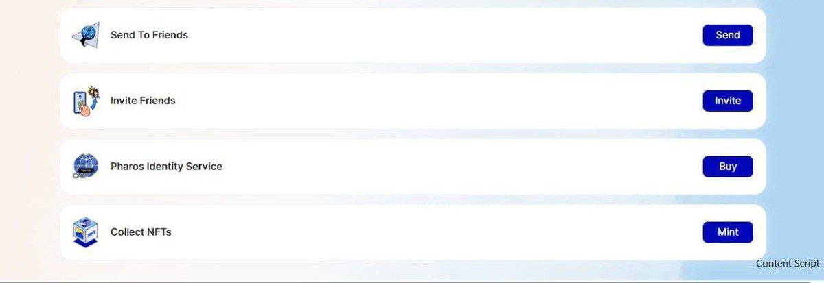 🔉 <a href="/pharos_network/">Pharos | Testnet Live</a>  Testnet Update 

✅Claim Your Pharos Identify Service and Collect NFT 

▫️ Buy Pharos Identity Service
▫️ Collect NFTs

Join here if you not join yet : testnet.pharosnetwork.xyz/experience?inv…