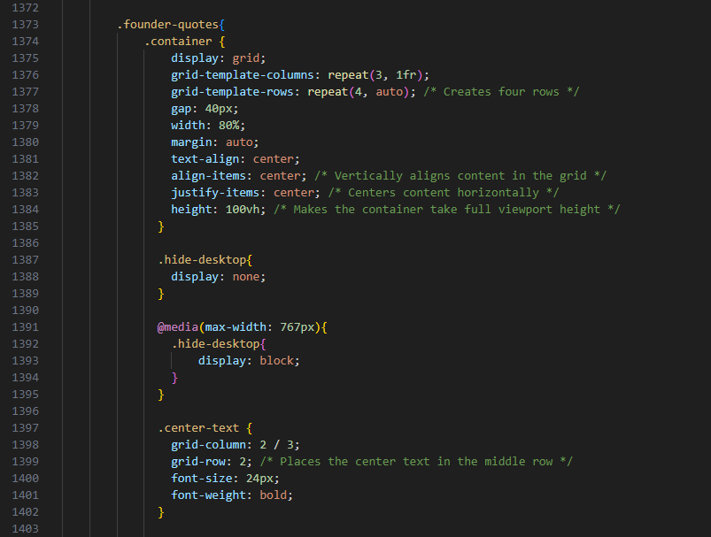 CSS code being built using SASS.... so many acronyms! 🤦

The new code will help our clients website look the part as well as stay looking beautiful on all types of different devices.

#SASS #CSS #Website #WebsiteDesign #WebsiteDevelopment #Rushax