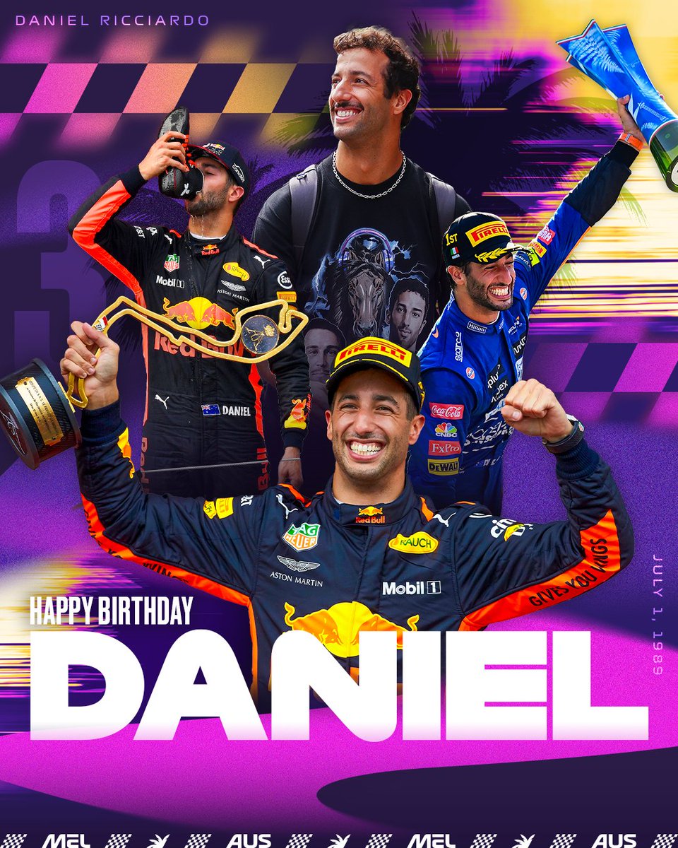 Happy birthday our very own, Daniel Ricciardo! 🎉

Wishing the Honey Badger a shoey-filled day 😉