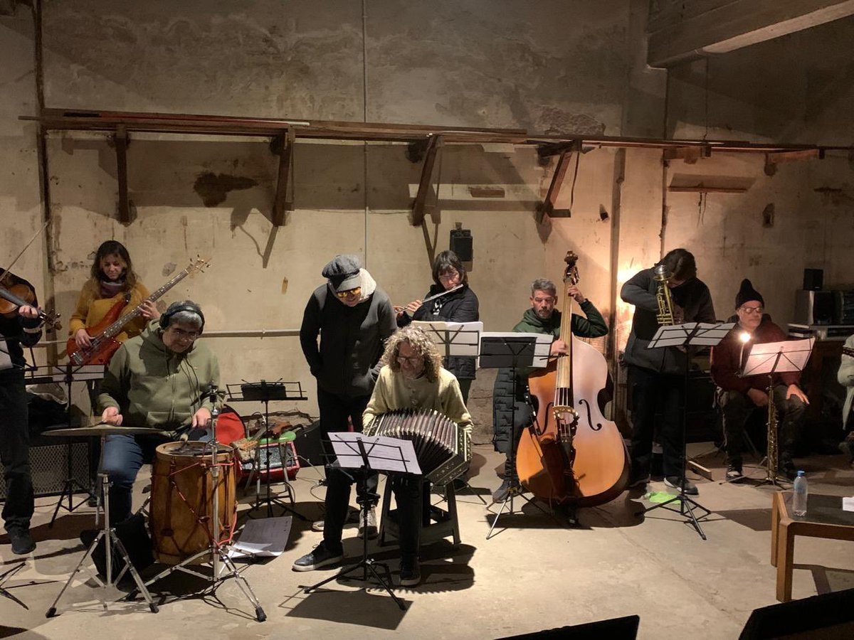 Kabusacki's tweet image. Celebrating Terry Riley’s birthday playing In C in Buenos Aires @TerryRiley_info