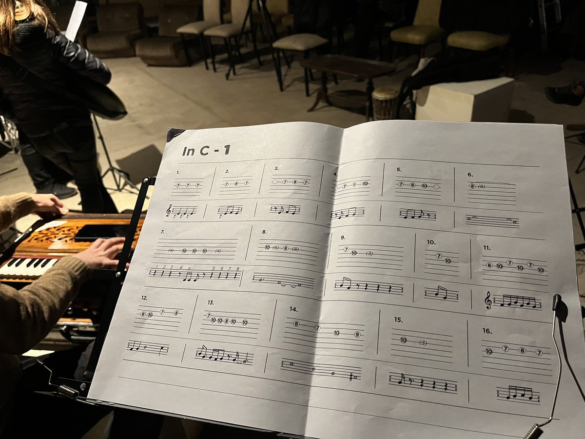 Kabusacki's tweet image. Celebrating Terry Riley’s birthday playing In C in Buenos Aires @TerryRiley_info