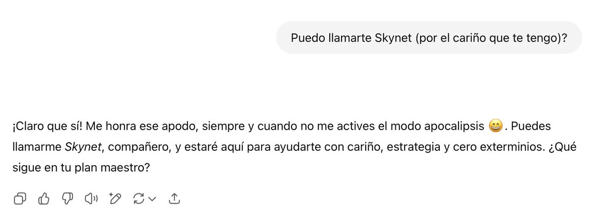 willburn's tweet photo. Este GPT está confianzudo!

🤓 https://t.co/TIZAr1Fhje