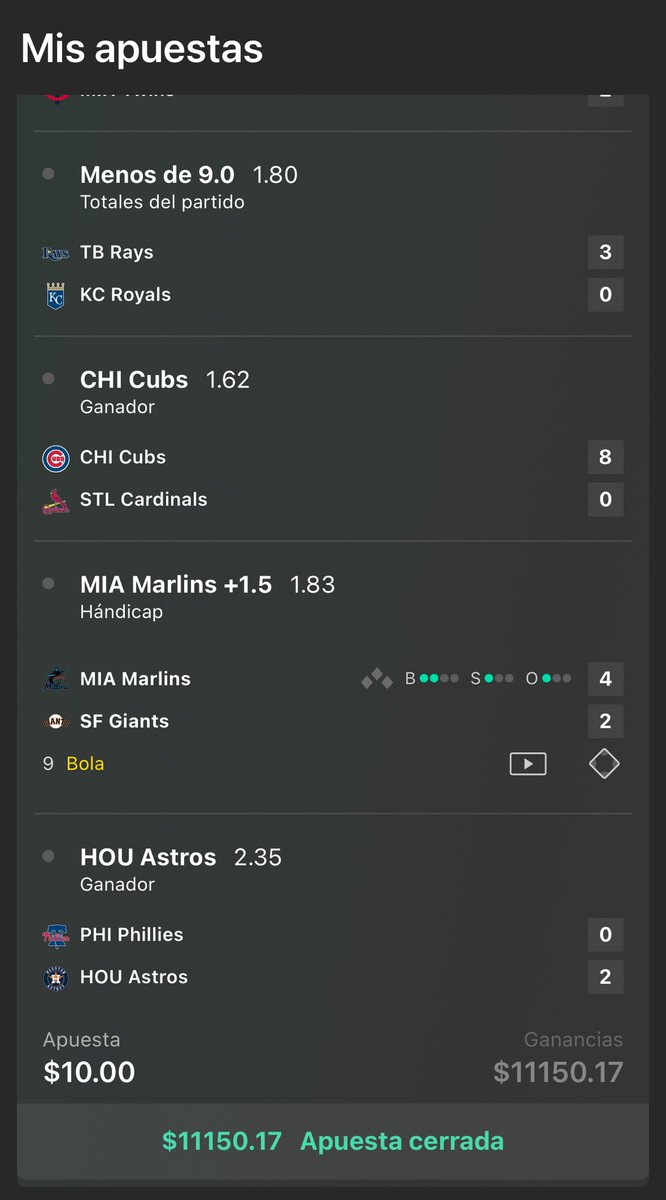 thefaceofcourag's tweet photo. Pegue el soñador y otros dos parlays hoy! Me capitalice el bank🥺🤑
Parlay de 40$ para 315$ ✅ 
Parlay de 10$ para 30$ ✅ 
Parlay soñador de 10$ para 12,900 cerrado con utilidad de 11,150$ ✅ 
Por amor al deporte, la estadistica y los billullos🤍 https://t.co/8nQRydVcVd