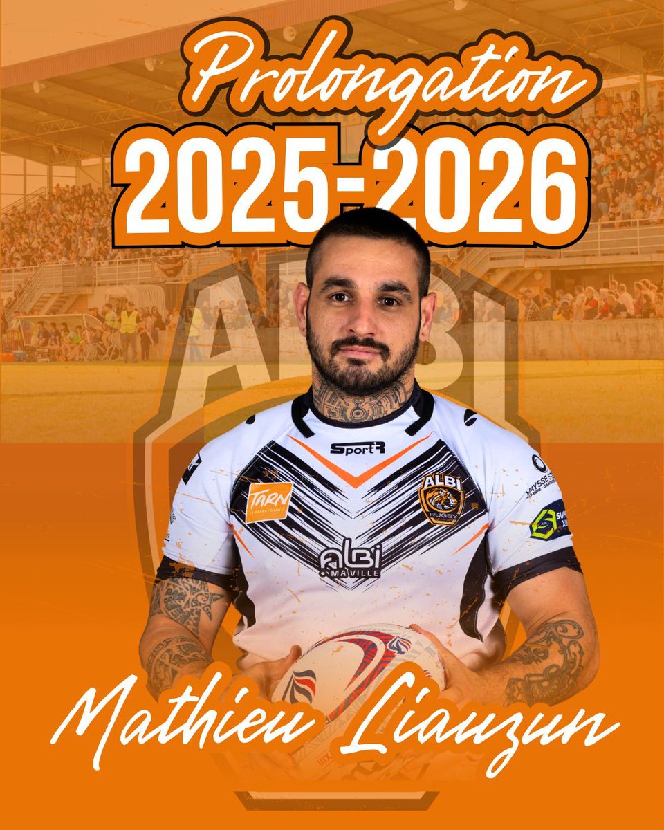 🖋️ Prolongation confirmée pour Mathieu Liauzun !

Il rempile pour une saison de plus sous les couleurs Orange et Noir 🔥
👉 Avec sa fougue, son expérience et son engagement sans relâche, Mathieu sera plus que jamais le "papa" de nos jeunes sur le terrain.