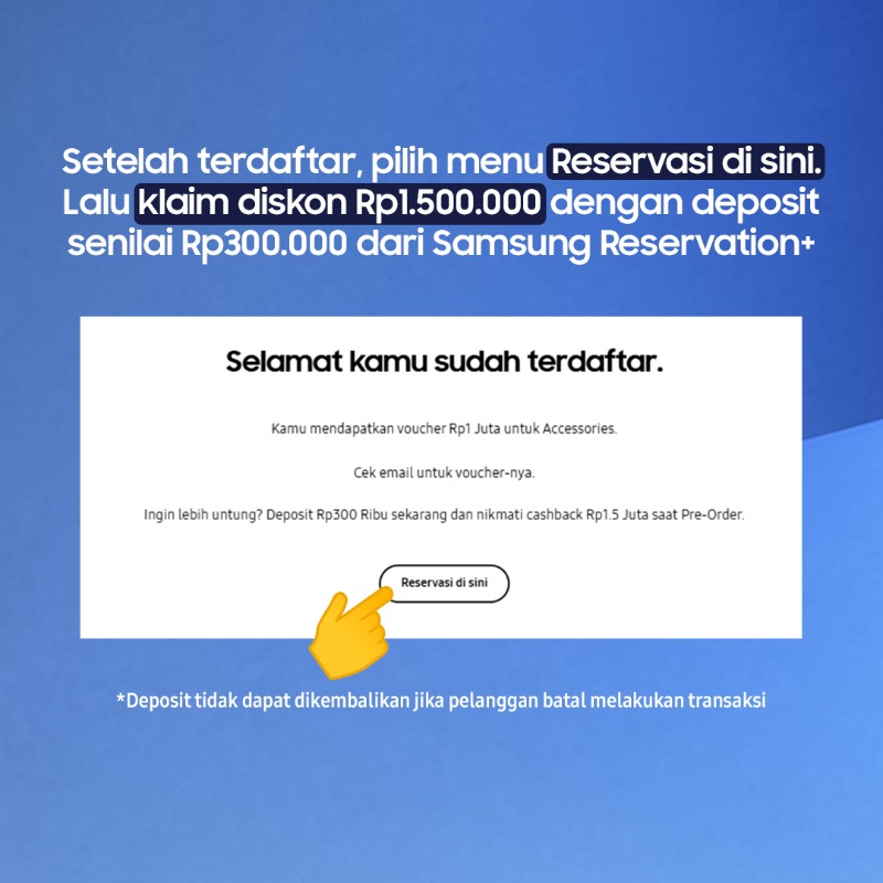 samsungID's tweet photo. Dapatkan promo eksklusif di setiap pembelian Samsung Galaxy Foldable terbaru! 🤩

Ayo daftarkan diri kamu di https://t.co/YBoUy5YJ7V untuk nikmati diskon &amp; bonus menariknya! ✨

#GalaxyUnpacked #UnfoldPowerFlipTheNorm