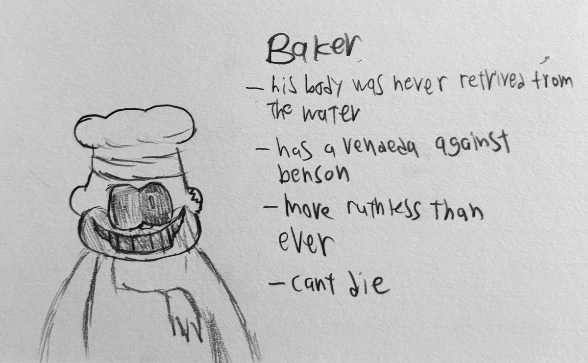 JaysonVazq2053's tweet image. Baker: A victim of being drowned in a lake and never being found. Characters by @eyeball2D (this was in my mind for a month or 2) #adventureboyjailbreak #fnfaethos #horror