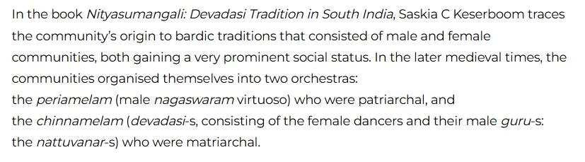 ThiranAayvidam's tweet image. #MustRead  #Article 

Patriarchy and Matriarchy groups among Music Community in the later medieval times 🤔

#DevadasiSystem #SocialReform