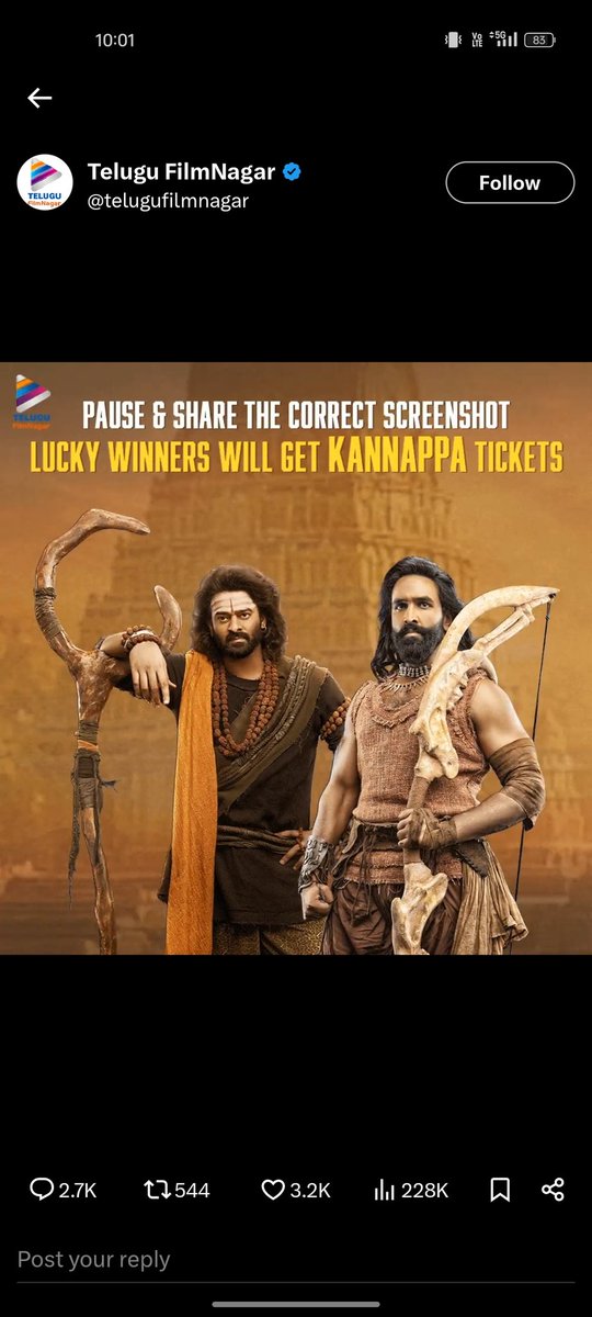 UrsPothuri's tweet photo. @telugufilmnagar https://t.co/6oDGqd0OUc