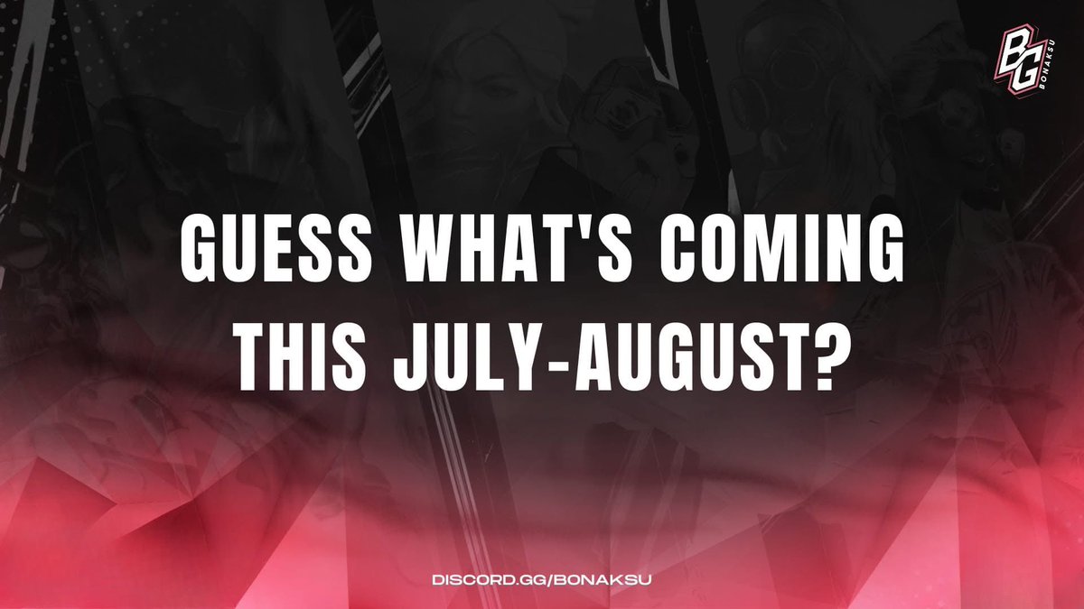bonaksugaming's tweet image. We are not joking! Are you ready? Something big is coming in Bonaksu Gaming๐
Don't forget to join our discord server to get exclusive updates!
๐: discord.gg/bonaksu
#BonaksuGaming #LeaveYourMark