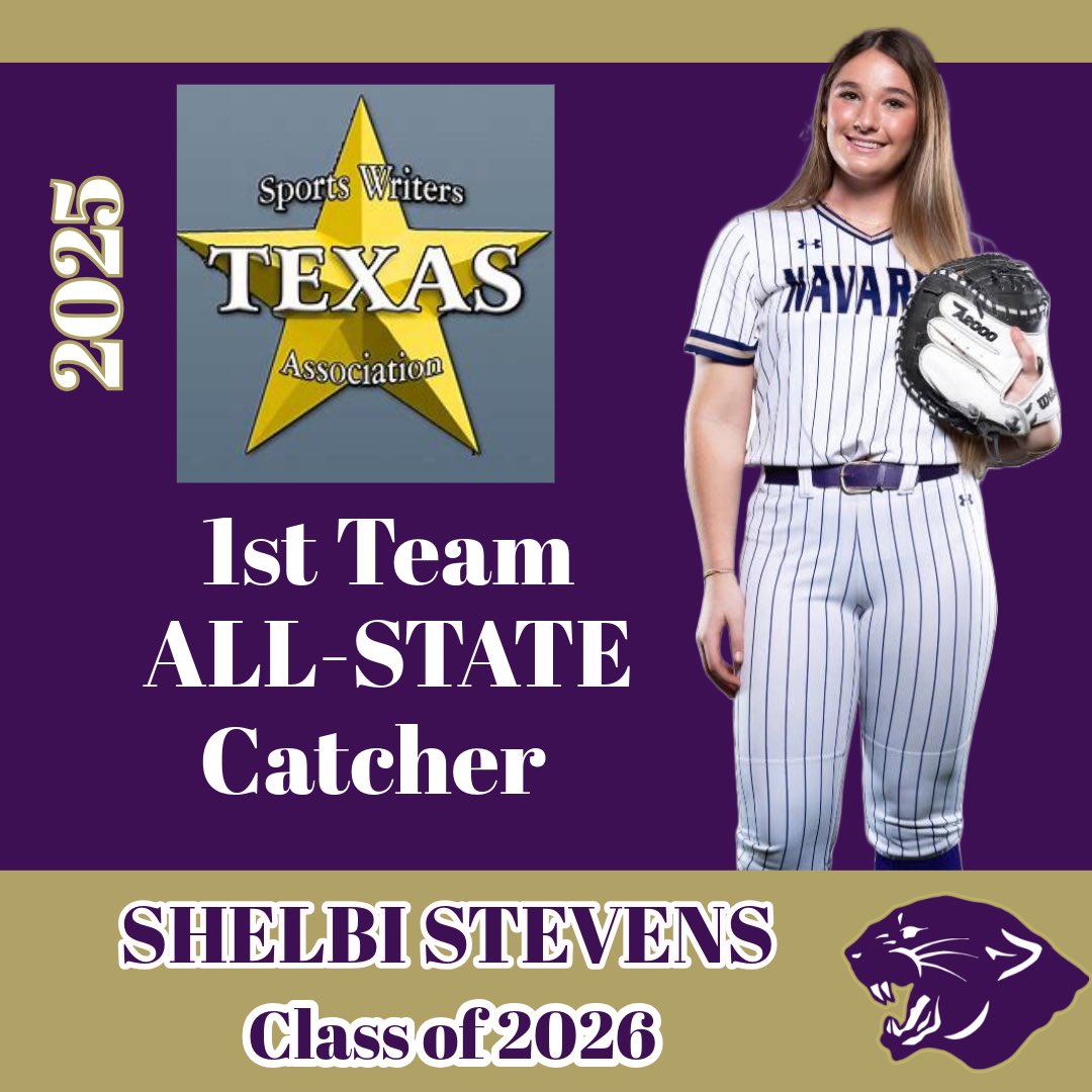Navarro High School Softball (@navarrohs_sb) on Twitter photo facebook.com/share/15UFmhCf…
🚨 One final 🥎 softball recognition for the 2025 season for rising senior <a href="/StevensShelbi/">Shelbi Stevens</a>
The Texas Sports Writers Association has named Shelbi to the TSWA All-State First Team! What an incredible junior season!
Senior season loading… 💜 🥎 👩🏼🎓 facebook.com/share/15UFmhCf…
🚨 One final 🥎 softball recognition for the 2025 season for rising senior <a href="/StevensShelbi/">Shelbi Stevens</a>
The Texas Sports Writers Association has named Shelbi to the TSWA All-State First Team! What an incredible junior season!
Senior season loading… 💜 🥎 👩🏼🎓