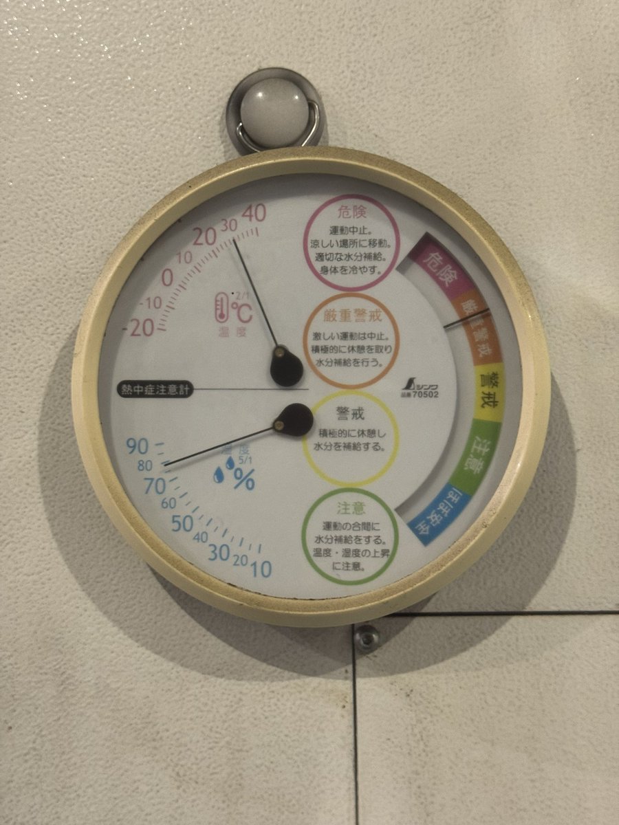 暑すぎる
汗止まらん