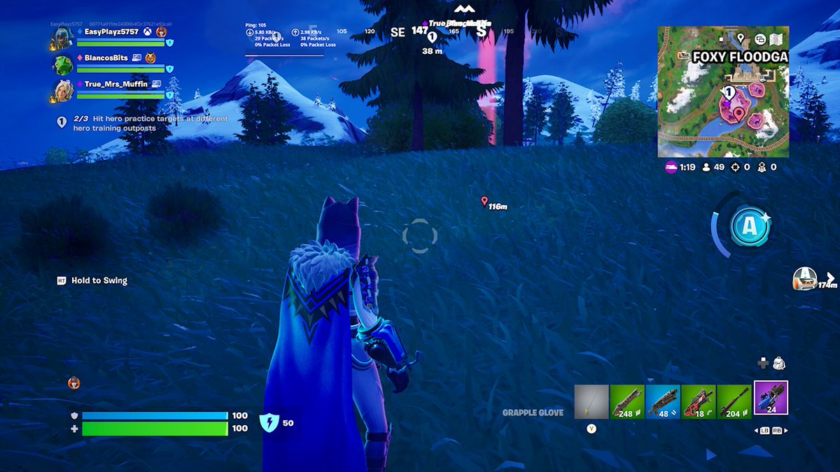 EasyPlayzShorts's tweet photo. @FortniteStatus  the hero quest is glìtched and I can't hit any targets after the update you did on Tuesday https://t.co/Y9sPej2I1J