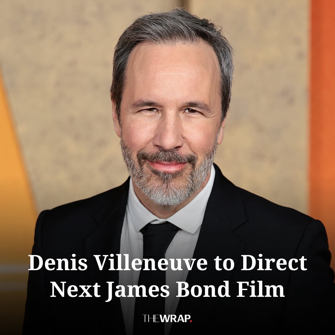 TheWrap's tweet photo. #DenisVilleneuve has been tapped to direct the 26th #JamesBond film — the first since #BarbaraBroccoli and #MichaelGWilson handed full creative control to Amazon MGM.

Read more: https://t.co/CpYZRFnw3B https://t.co/oIuqmbX0uQ