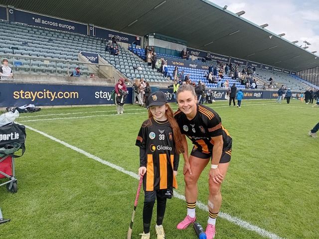 Alice Ryan who was our Mascot at the recent Kilkenny v Dublin match in Parnell Park