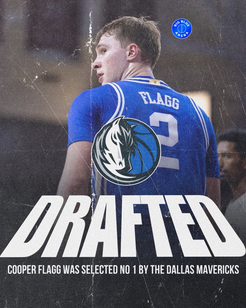 kamdynbbn's tweet image. Dallas Mavericks are drafting Cooper Flagg at No. 1 🔥
The Duke Superstar led Duke to the Final Four this past season!