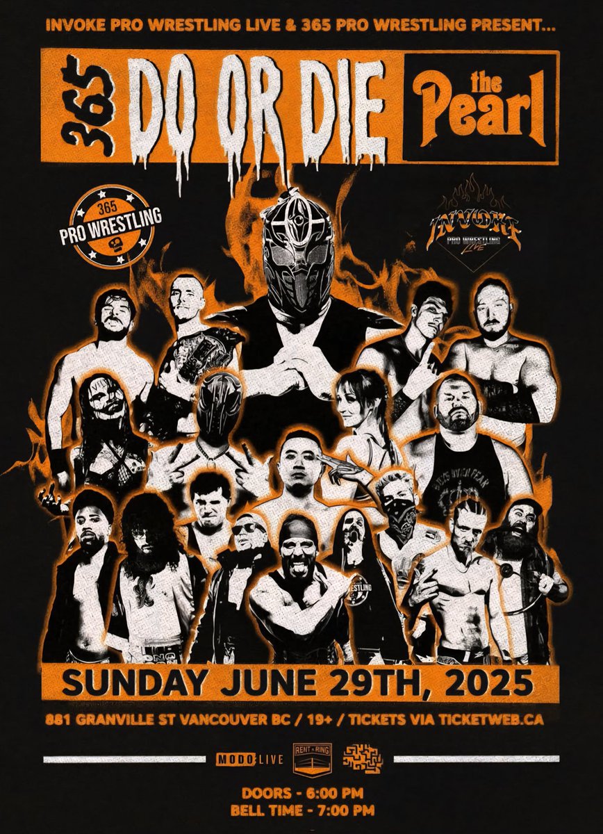 ProWrestlingHub (@prowrestlehub) on Twitter photo THREE straight shows in BC this weekend from <a href="/365pw/">365 Pro Wrestling</a> featuring <a href="/NinjaMack1/">Ninja Mack</a> π£ π£ π£
CEDAR
π
Fri Jun 27
π ticketscandy.com/e/june-27th-ceβ¦
VICTORIA
π
Sat Jun 28
π ticketscandy.com/e/june-28th-viβ¦
VANCOUVER (presented by <a href="/InvokePWL/">InvokeProWrestling</a>) - Do or Die
π
Sun Jun 29
π ticketweb.ca/event/365-do-oβ¦ THREE straight shows in BC this weekend from <a href="/365pw/">365 Pro Wrestling</a> featuring <a href="/NinjaMack1/">Ninja Mack</a> π£ π£ π£
CEDAR
π
Fri Jun 27
π ticketscandy.com/e/june-27th-ceβ¦
VICTORIA
π
Sat Jun 28
π ticketscandy.com/e/june-28th-viβ¦
VANCOUVER (presented by <a href="/InvokePWL/">InvokeProWrestling</a>) - Do or Die
π
Sun Jun 29
π ticketweb.ca/event/365-do-oβ¦