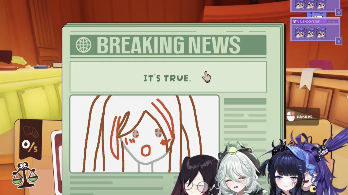 jirojuno's tweet image. #LiveDreaming #AlivenHaunting #YumiGoneLive #NOVAeREPORT

Thank you for the collab Lunalia, order may have been questionable in court with paper throwing &amp;amp; hammer dropping, but there certainly were plenty of hilarious moments. o7 to Merch-Sensei sealed in the thon- merch room.