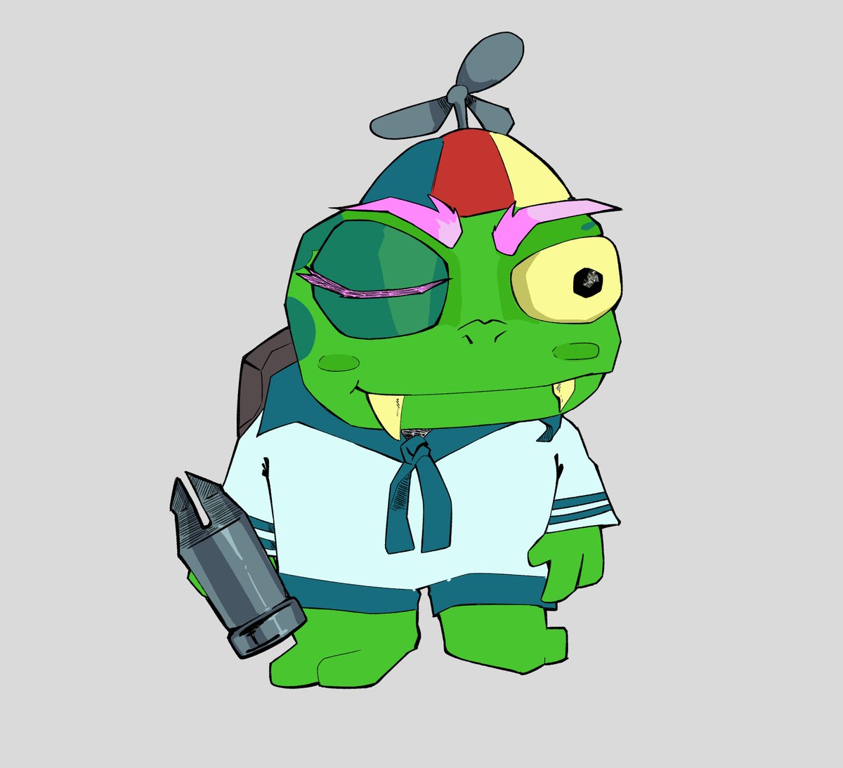 Getho_Kat's tweet photo. Gerson, The little hammer of justice #DELTARUNE https://t.co/DsD4aQK2eg