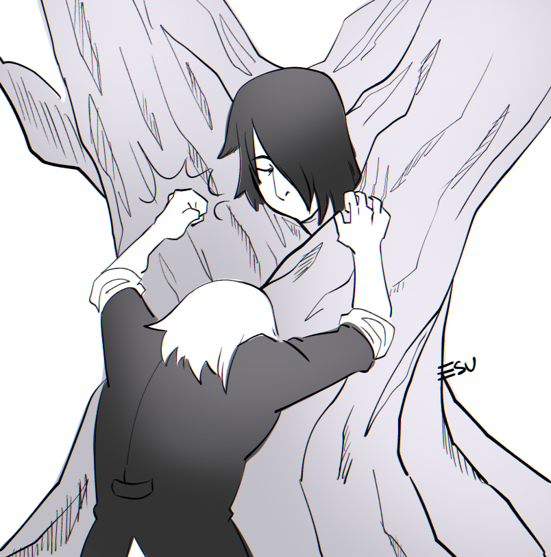 Why'd you have to make me leave...
#sasuboruweek2025 #sasuke #boruto 
Day 3: Angst