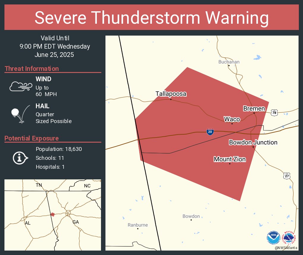 NWS Atlanta tweet media