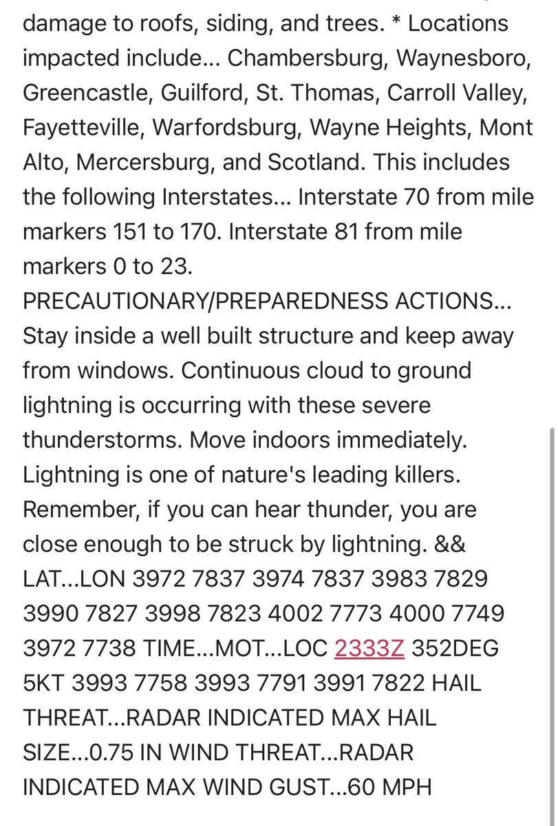 AntrimTownship's tweet photo. CodeRED Weather Warning: The @NWS has issued a  #SevereThunderstormWarning for our Township from 7:34 PM June 25 until 8:45 PM June 25. It is pouring at our municipal building, and doing absolutely nothing at our waste water treatment plant… https://t.co/3c0yga9vIW