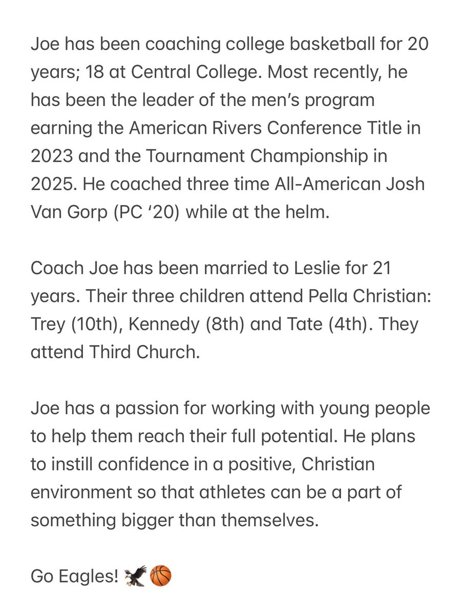 Pella Christian AD tweet media