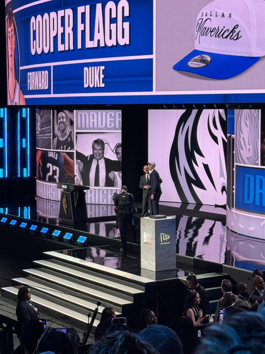 Cooper Flagg number 1 pick at NBA Draft taking place at <a href="/barclayscenter/">Barclays Center</a> #Brooklyn #NBADraft <a href="/NBA/">NBA</a>