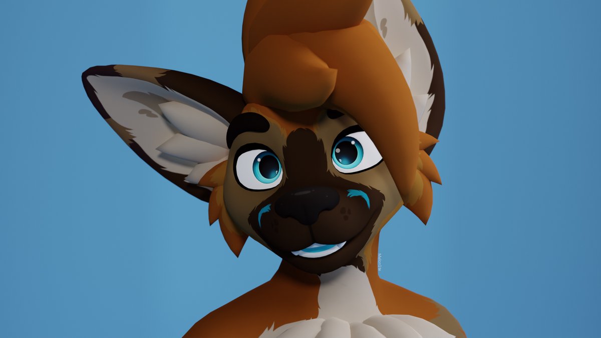 Melon1te's tweet image. A ScoutArtz Pupper retexture for Vulan!
Base by ScoutArtz
#render #vrchatfurry
