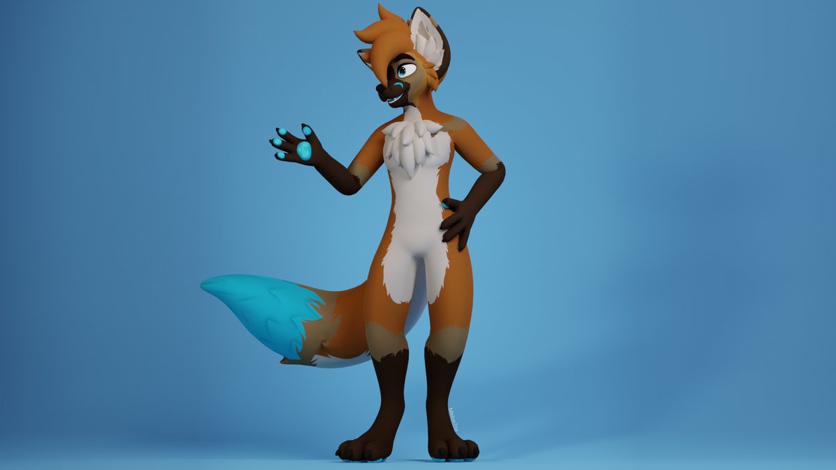 Melon1te's tweet image. A ScoutArtz Pupper retexture for Vulan!
Base by ScoutArtz
#render #vrchatfurry